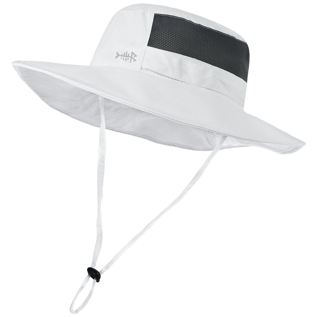 Bassdash - Sombrero de pesca desmontable con protección solar UPF 50+, resistente al agua y con solapa de cuello desmontable, ideal para senderismo y acampada