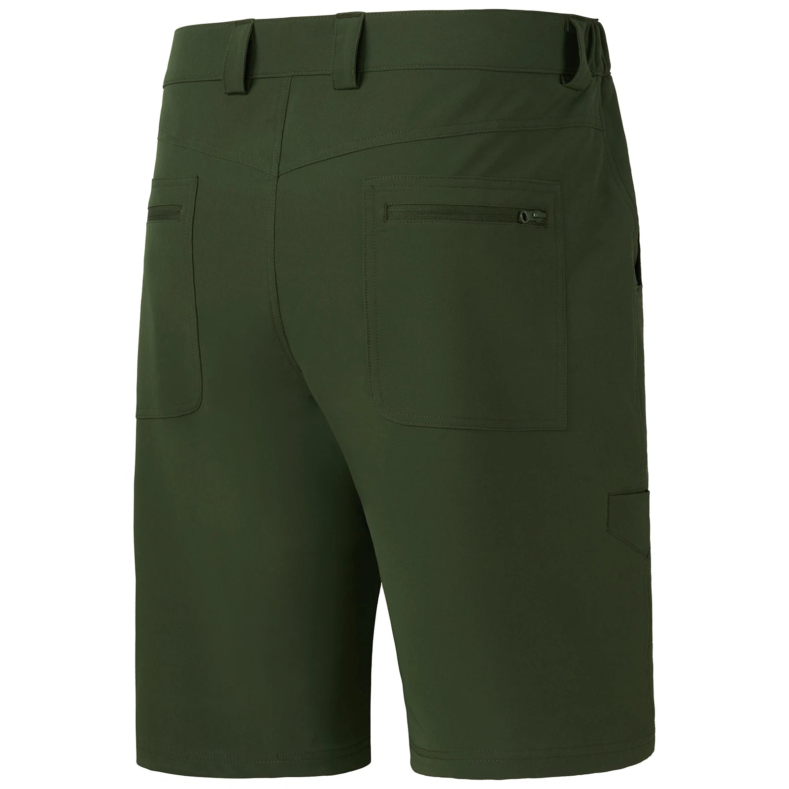 Pantalones cortos de pesca Bassdash para hombre, resistentes al agua, con bolsillos con cremallera, de secado rápido, de camuflaje, tácticos, para golf y senderismo