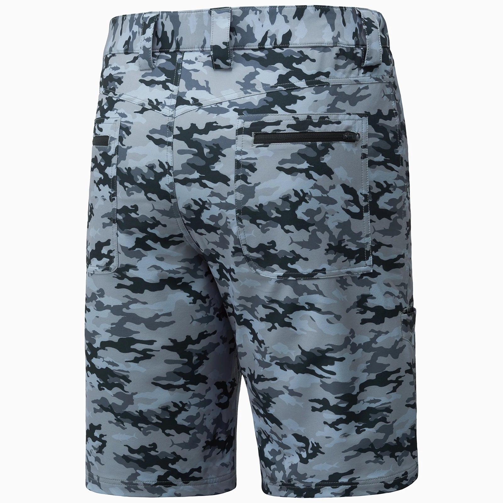 Pantalones cortos de pesca Bassdash para hombre, resistentes al agua, con bolsillos con cremallera, de secado rápido, de camuflaje, tácticos, para golf y senderismo