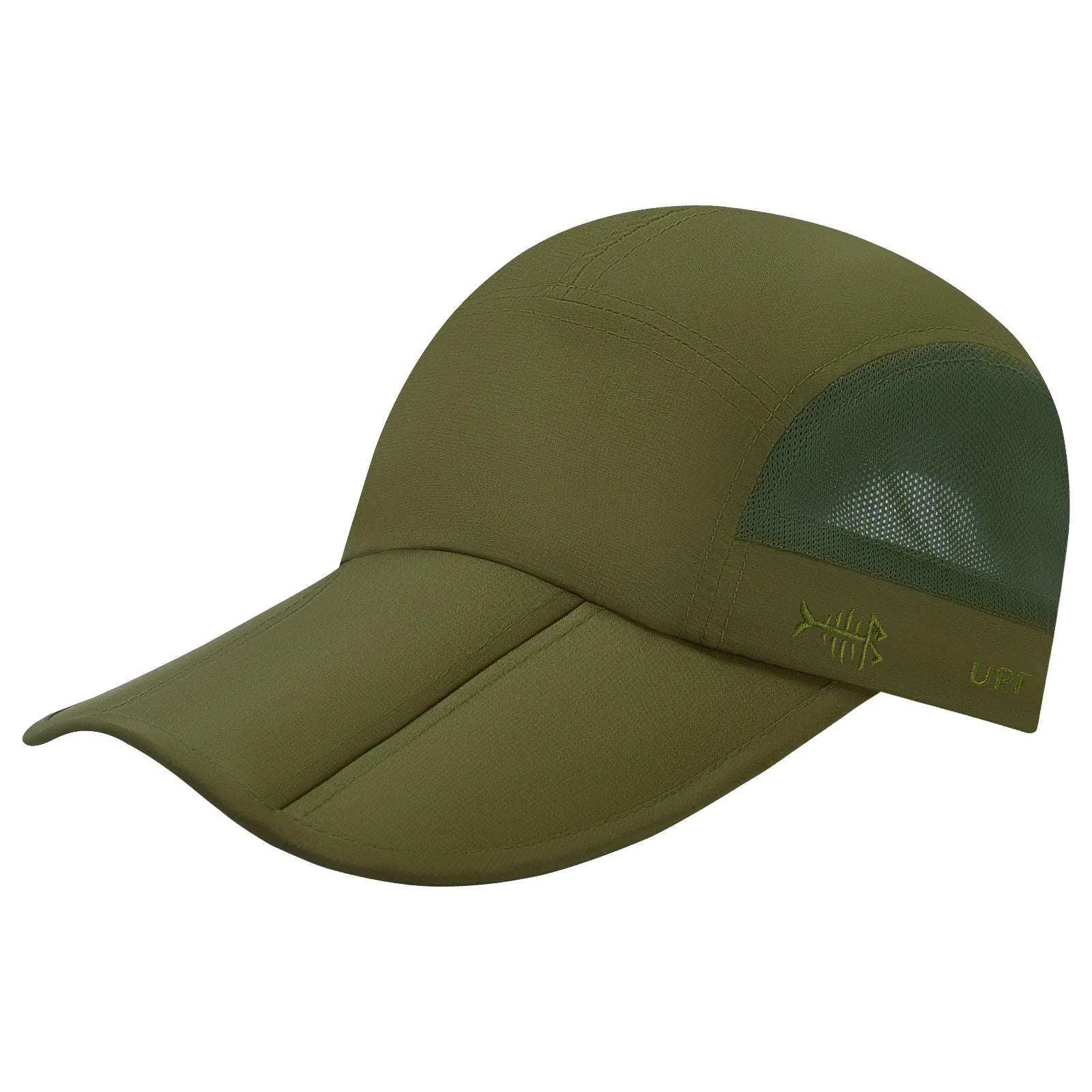 Gorra de béisbol plegable BASSDASH para pesca, resistente al agua UPF 50+, portátil, para exteriores, para mujeres y hombres, para senderismo, ajustable