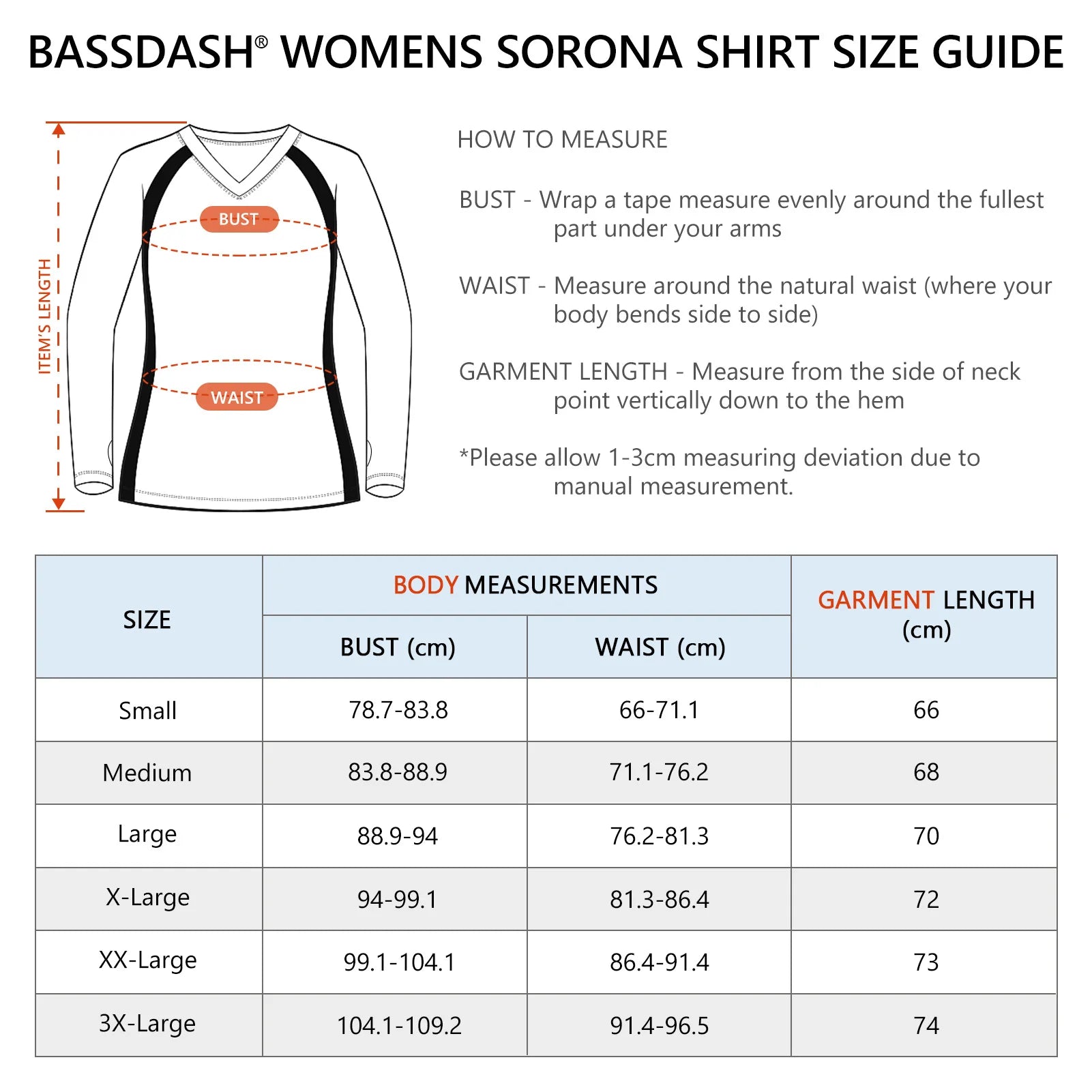 BASSDASH - Camiseta de pesca antiarrugas para mujer, con protección solar UPF 50+, cuello en V, transpirable, para senderismo