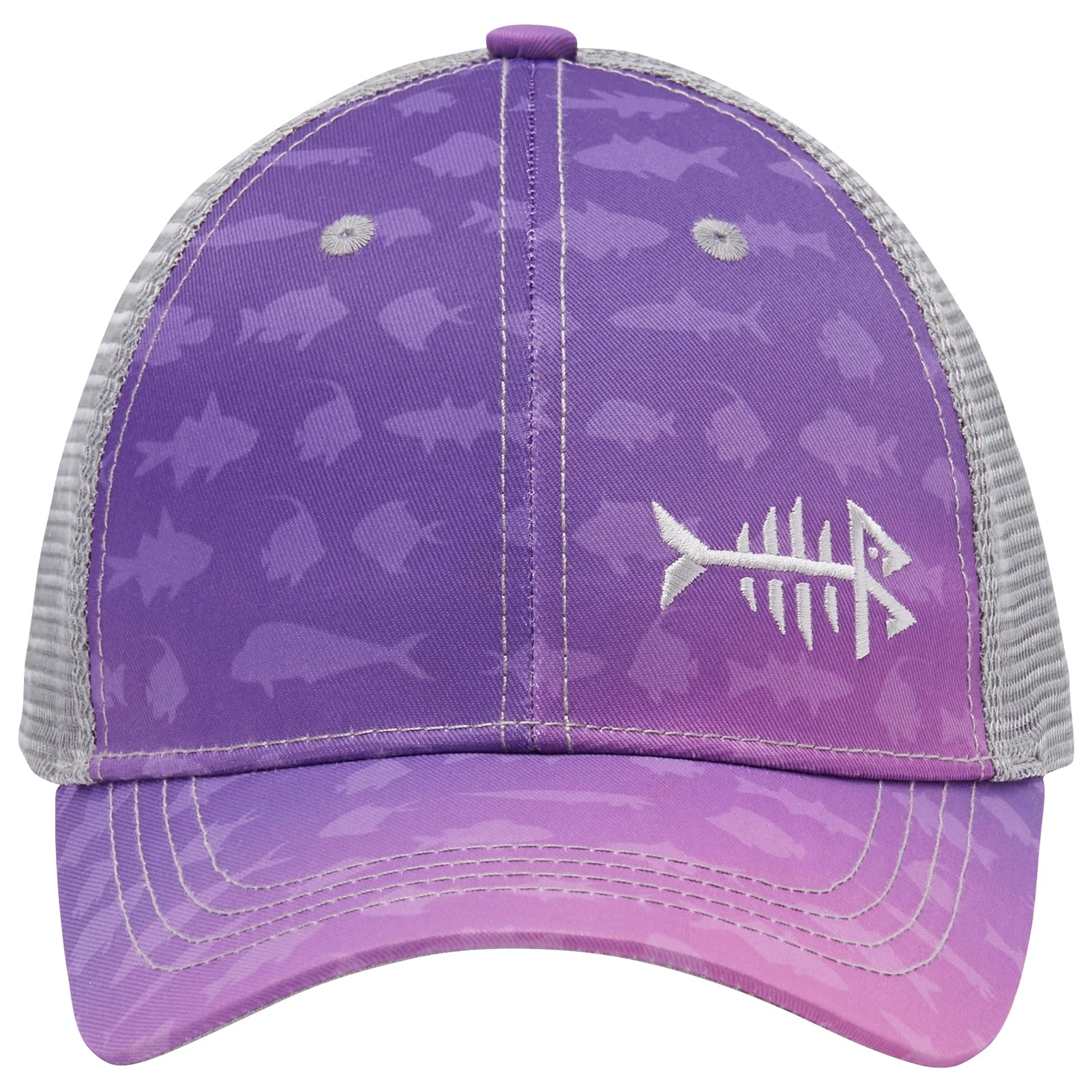 Gorra de golf Bassdash Altimate Fishing con parte trasera de malla para hombre y mujer, ajustable, con visera de béisbol y estampado de camuflaje de flamencos
