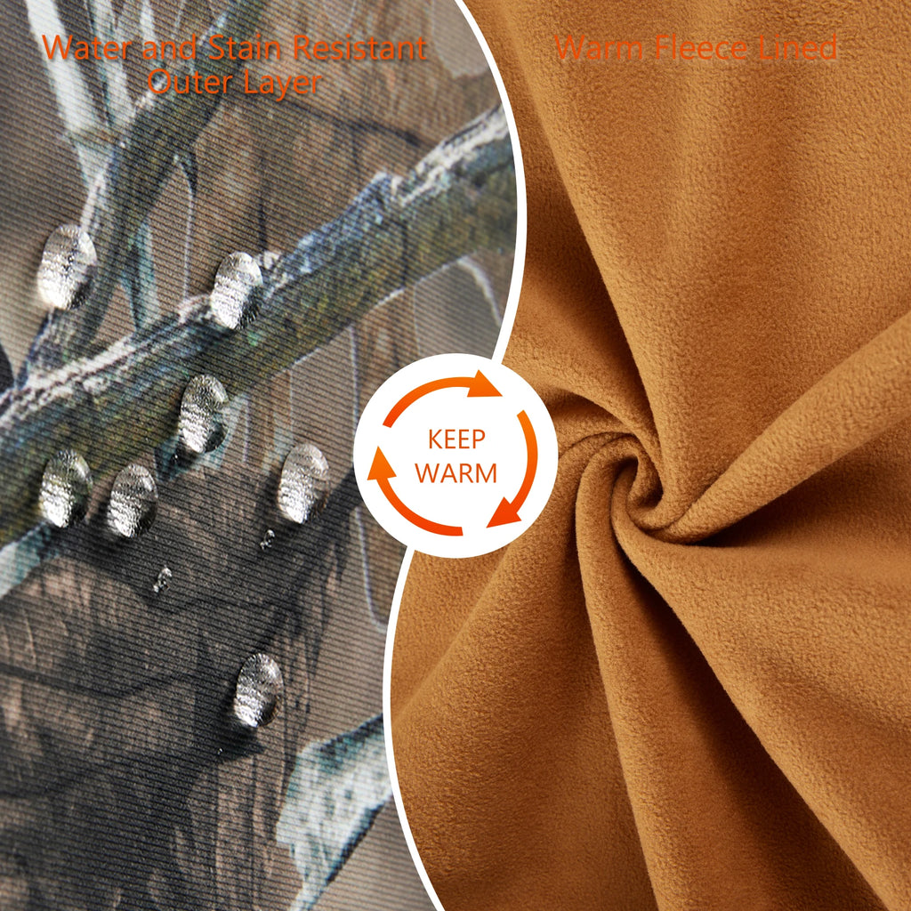 BASSDASH Men’s Fleece Lined Fishing Hoodies Water Resistant Performance Pullover Sweatshirts Stretchy Hunting Workout Sweatshirt