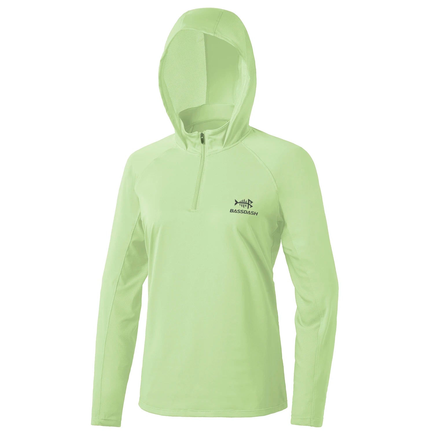 Bassdash - Sudadera informal con capucha para mujer, UPF 50+, manga larga, para exteriores, pesca, senderismo