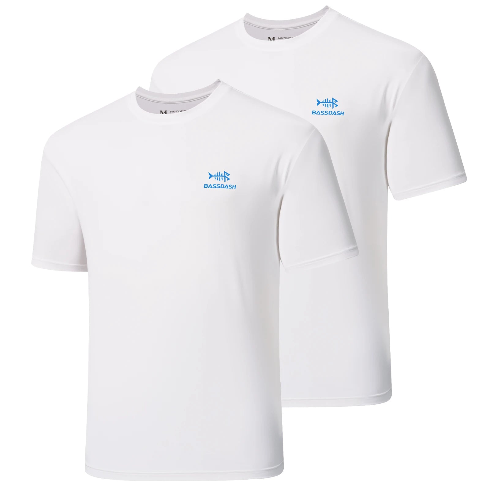BASSDASH Camisetas de pesca de manga corta UPF 50+ para hombres Camisetas de alto rendimiento con protección solar UV para senderismo