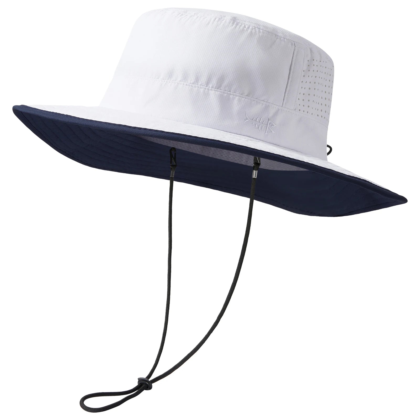 BASSDASH UPF 50+ Water-Resistant Fishing Bucket Hat with Laser Perforated Mesh Adjustable for Men Women Outdoor Hiking