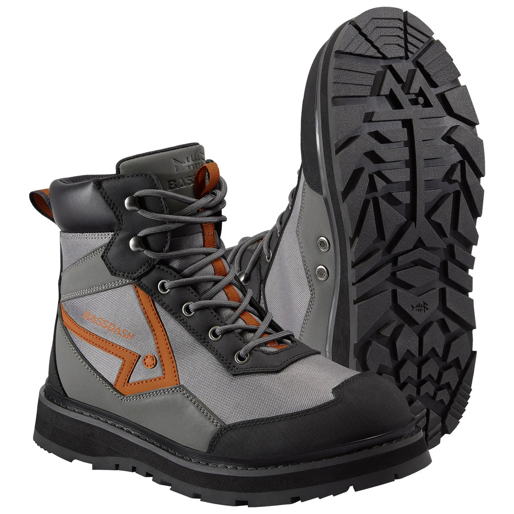 Botas de vadeo BASSDASH Flex para hombre, ligeras, con suela de goma antideslizante, para pesca con mosca