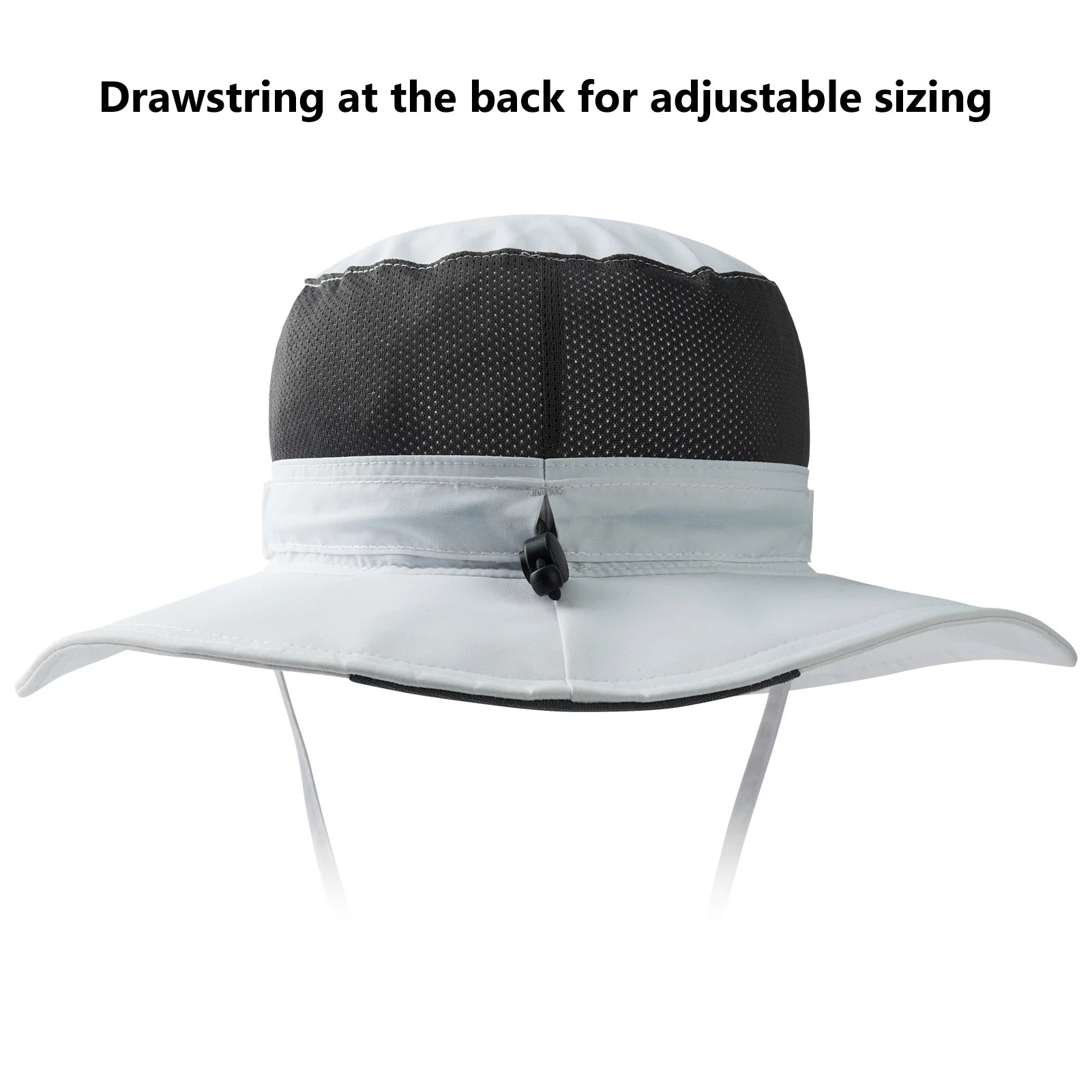 Bassdash - Sombrero de pesca desmontable con protección solar UPF 50+, resistente al agua y con solapa de cuello desmontable, ideal para senderismo y acampada
