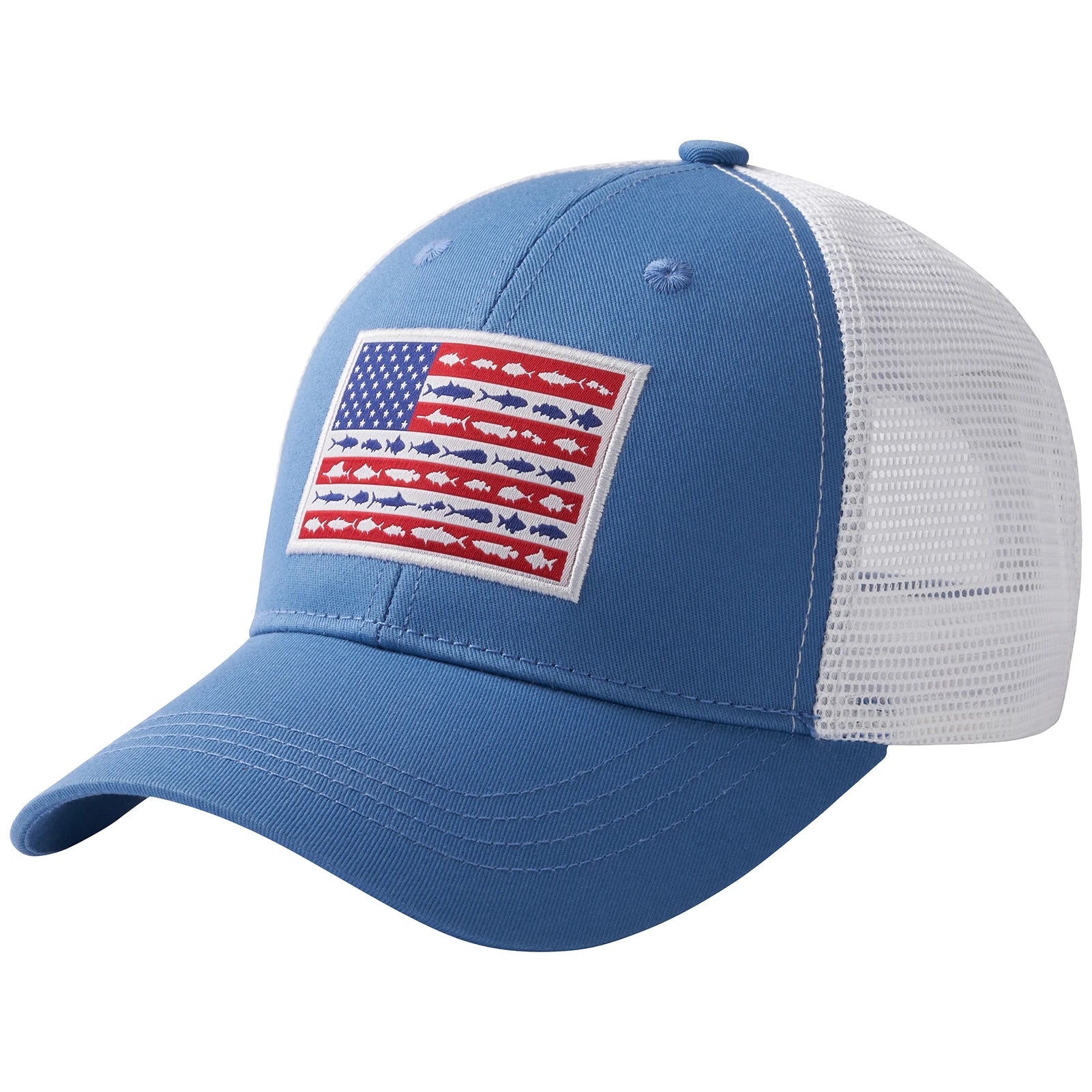 Gorra de golf Bassdash Altimate Fishing con parte trasera de malla para hombre y mujer, ajustable, con visera de béisbol y estampado de camuflaje de flamencos