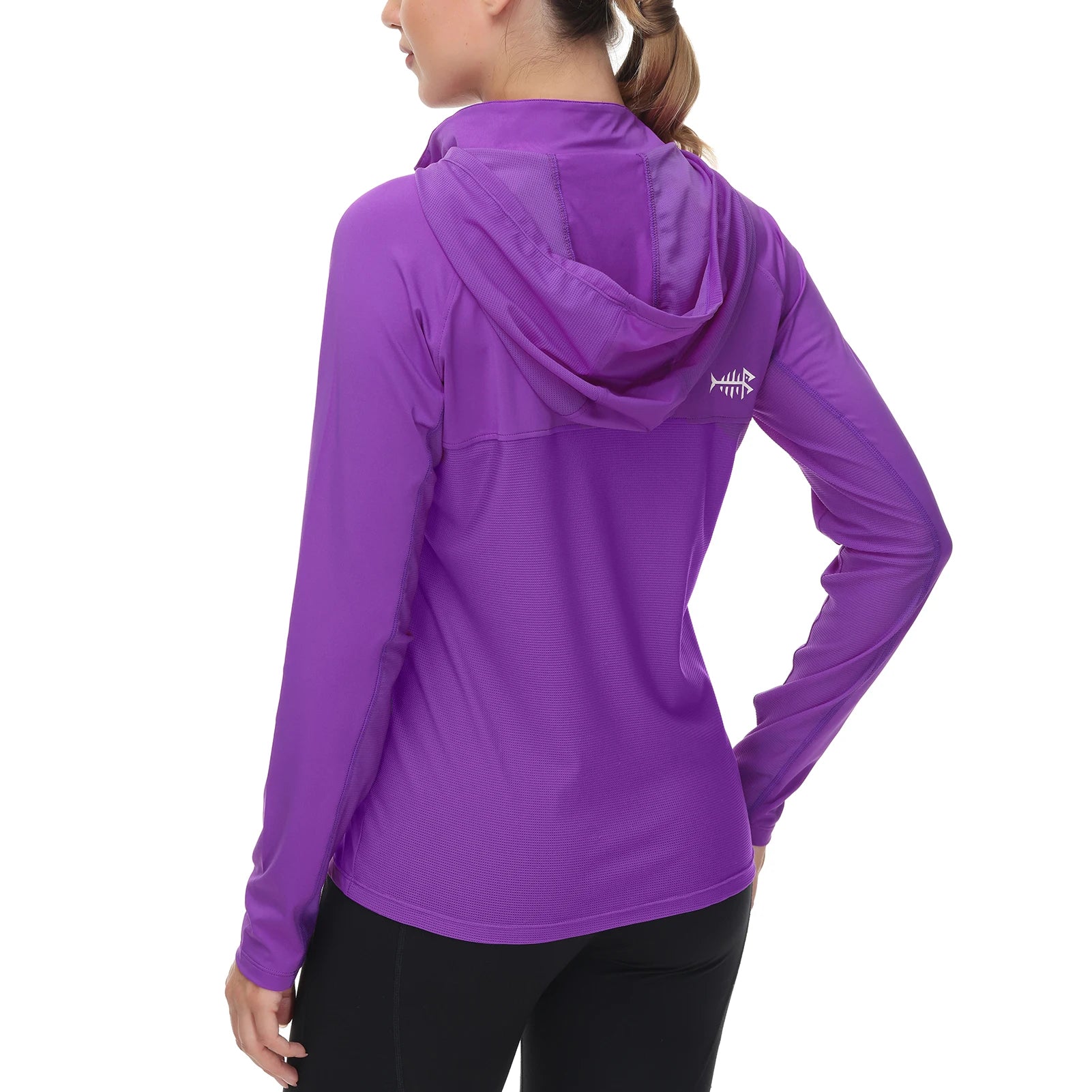 Bassdash - Sudadera informal con capucha para mujer, UPF 50+, manga larga, para exteriores, pesca, senderismo