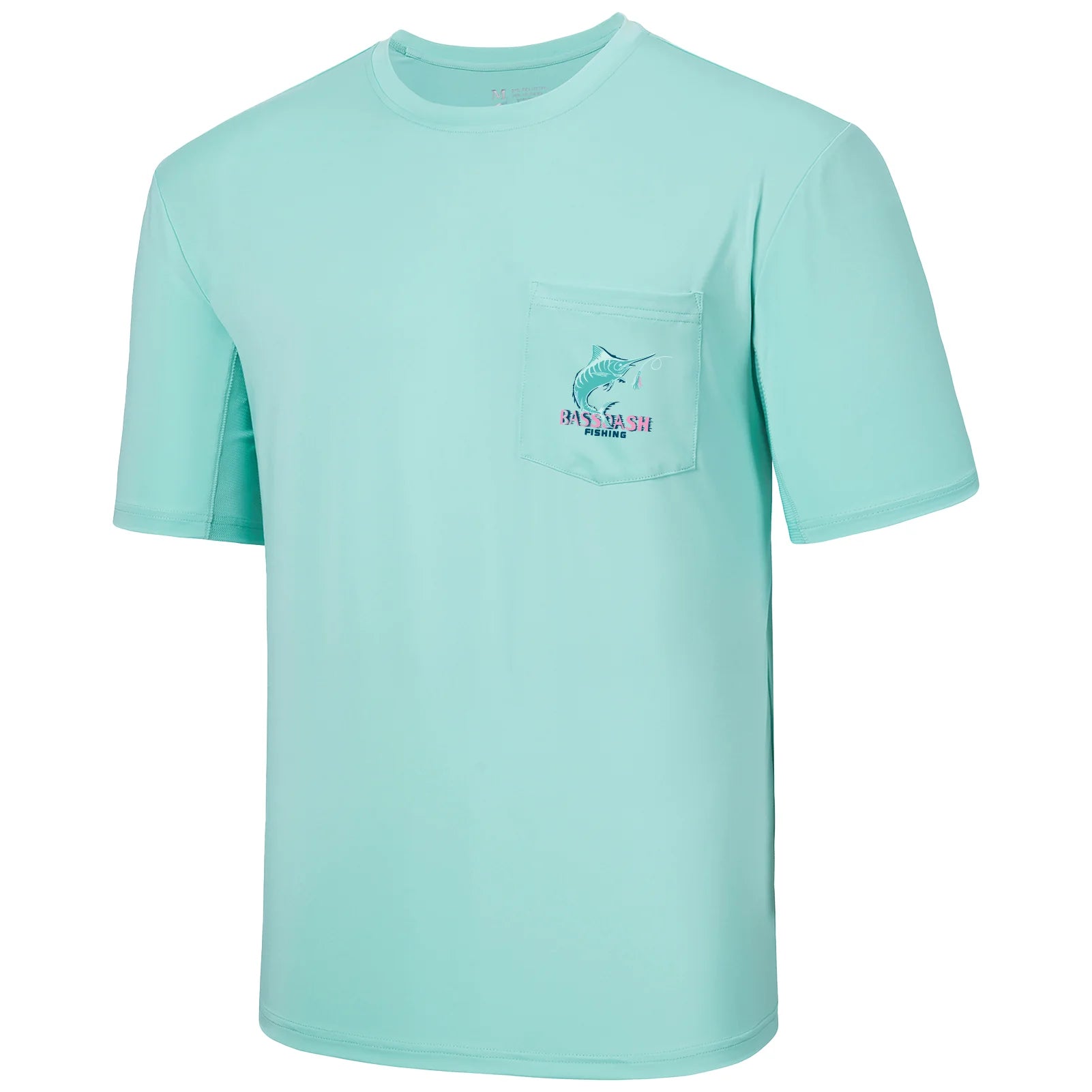 Camiseta de pesca Bassdash para hombre con protección solar UPF 50+, manga corta con bolsillo, secado rápido, protección solar UV, informal, para exteriores, FS46M