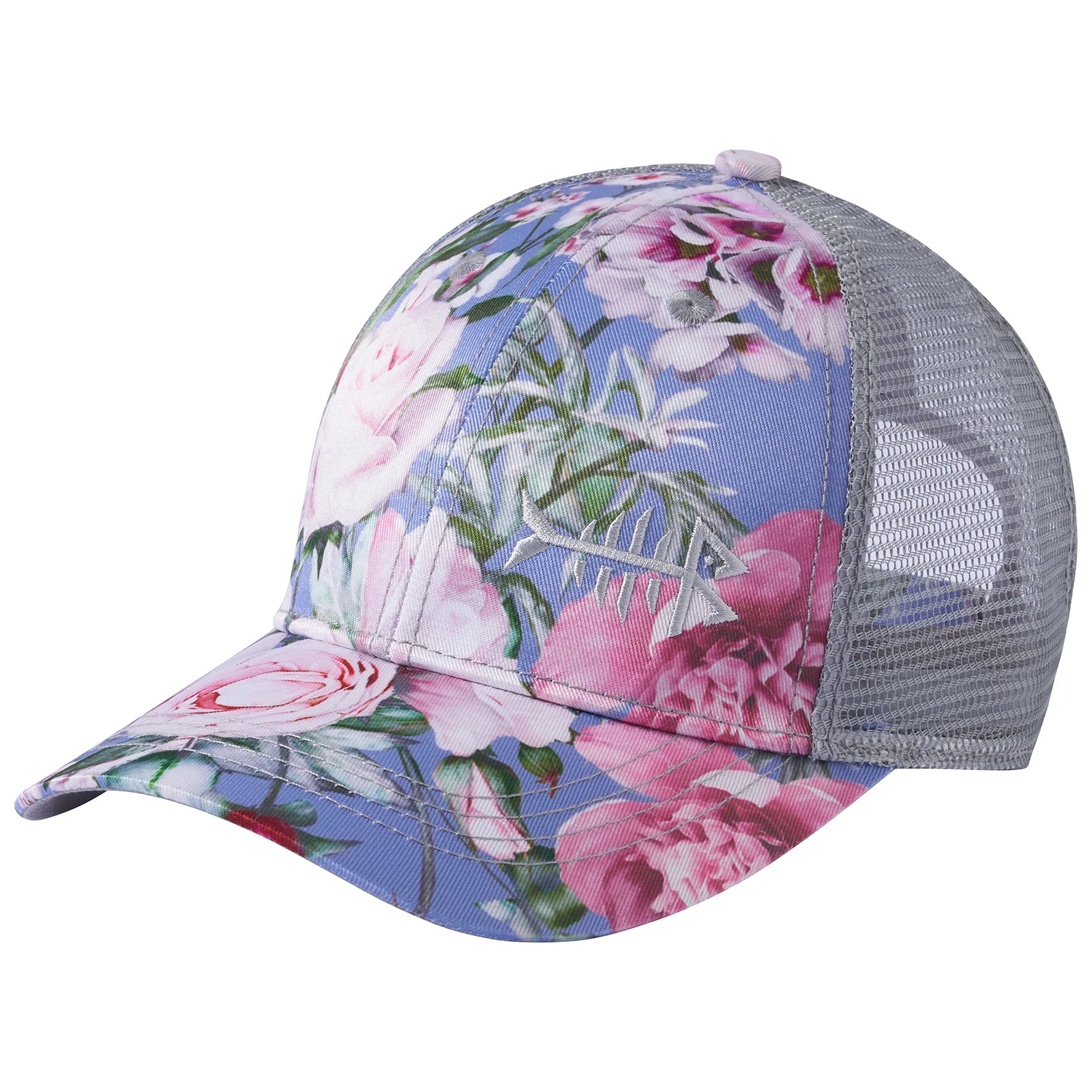 Gorra de golf Bassdash Altimate Fishing con parte trasera de malla para hombre y mujer, ajustable, con visera de béisbol y estampado de camuflaje de flamencos