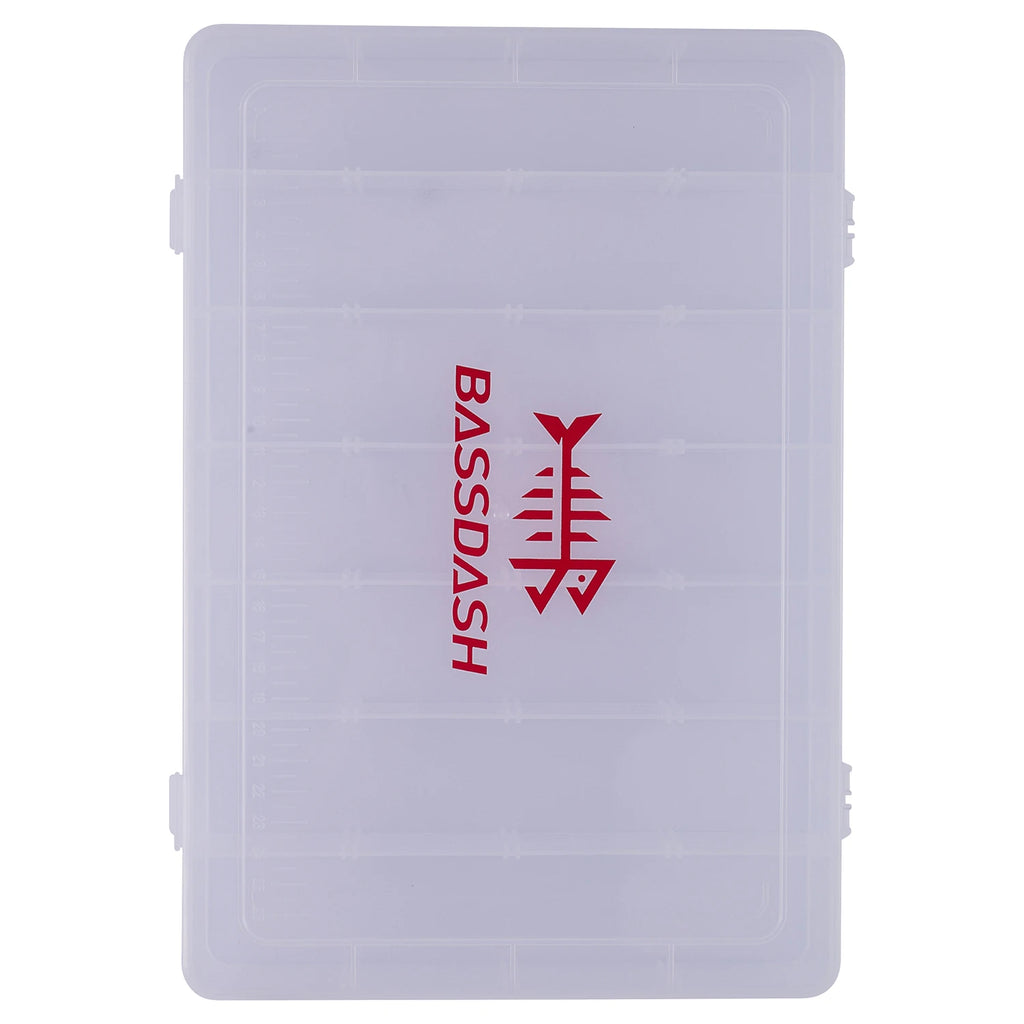 Bassdash Caja de almacenamiento de aparejos con divisores ajustables Caja de aparejos multiusos Bandeja para señuelos de pesca