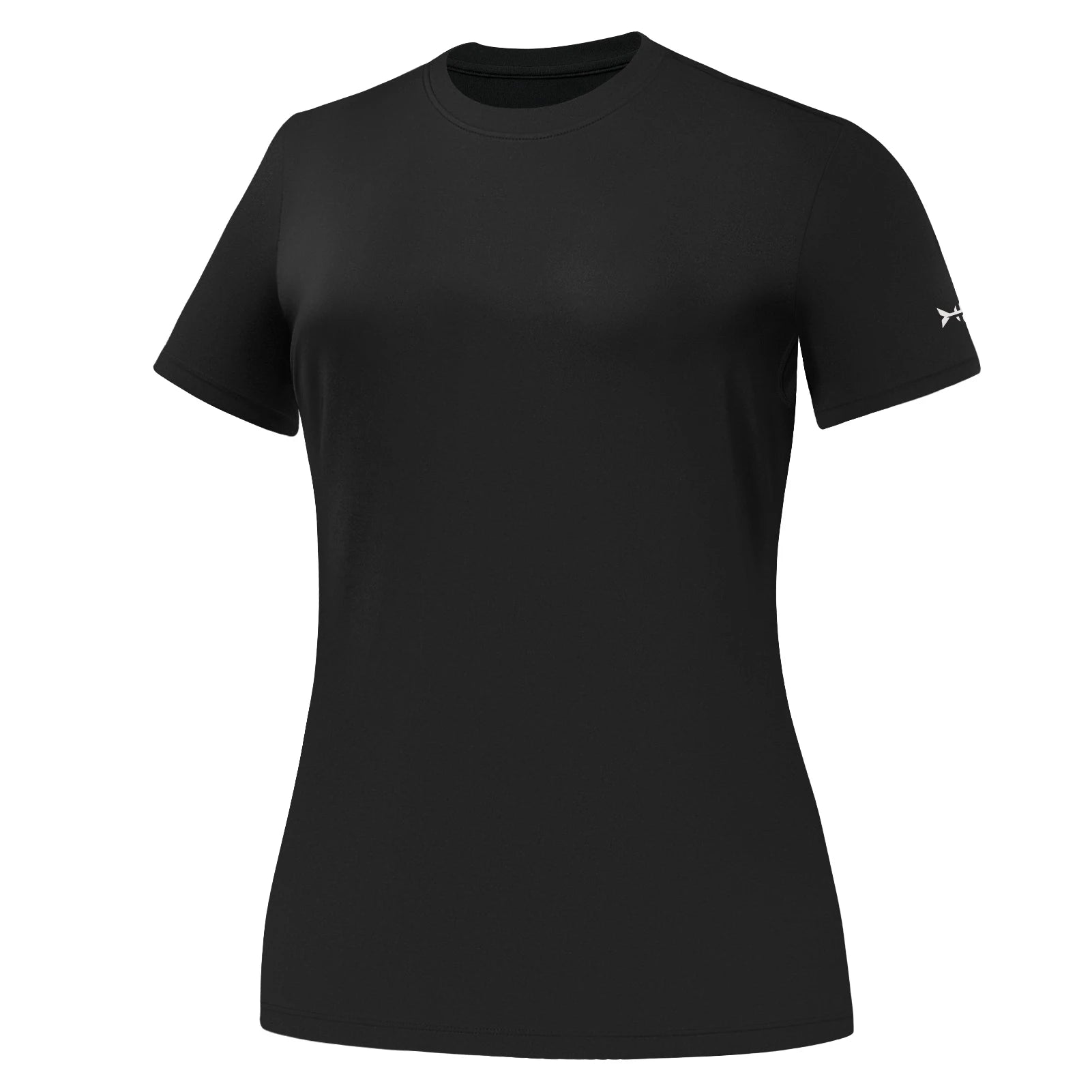 BASSDASH Camiseta de manga corta con cuello redondo y FPS 50+ para mujer, protección solar, refrescante, para pesca, senderismo, informal