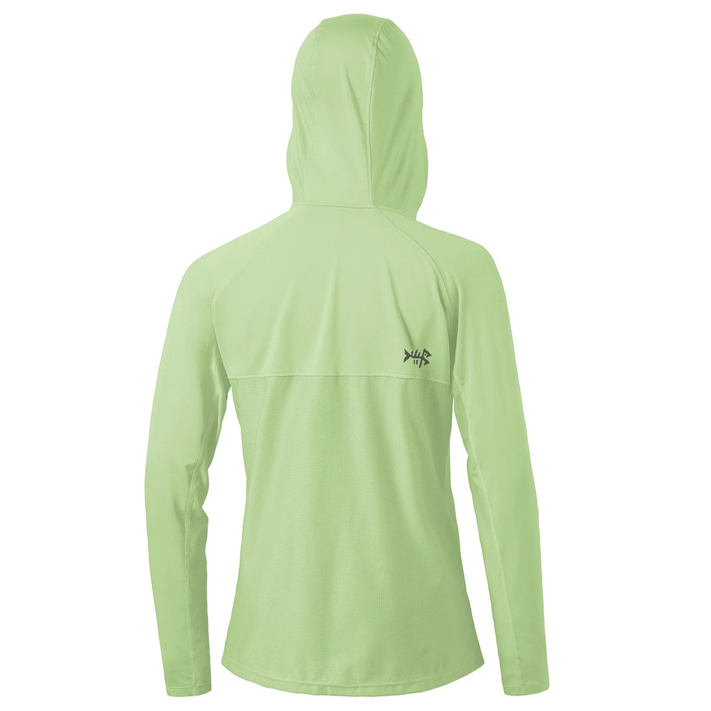 Bassdash - Sudadera informal con capucha para mujer, UPF 50+, manga larga, para exteriores, pesca, senderismo