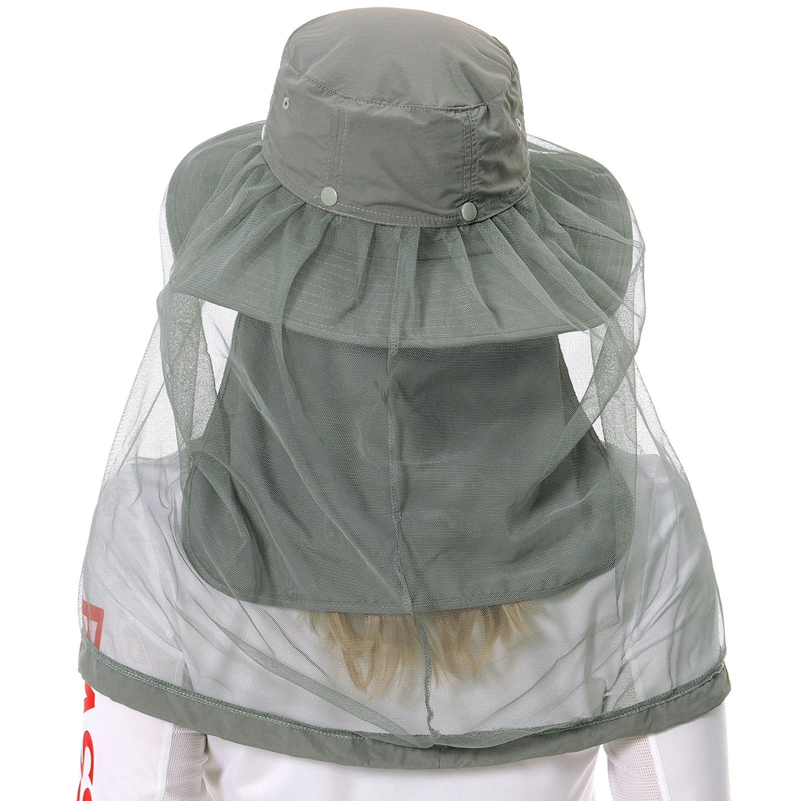 BASSDASH Sombrero antimosquitos con mosquitera oculta y solapa para el cuello para hombres y mujeres, pesca al aire libre, senderismo, camping, UPF 50+