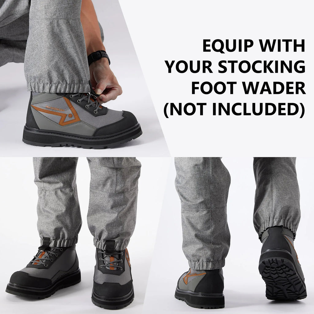 Botas de vadeo BASSDASH Flex para hombre, ligeras, con suela de goma antideslizante, para pesca con mosca