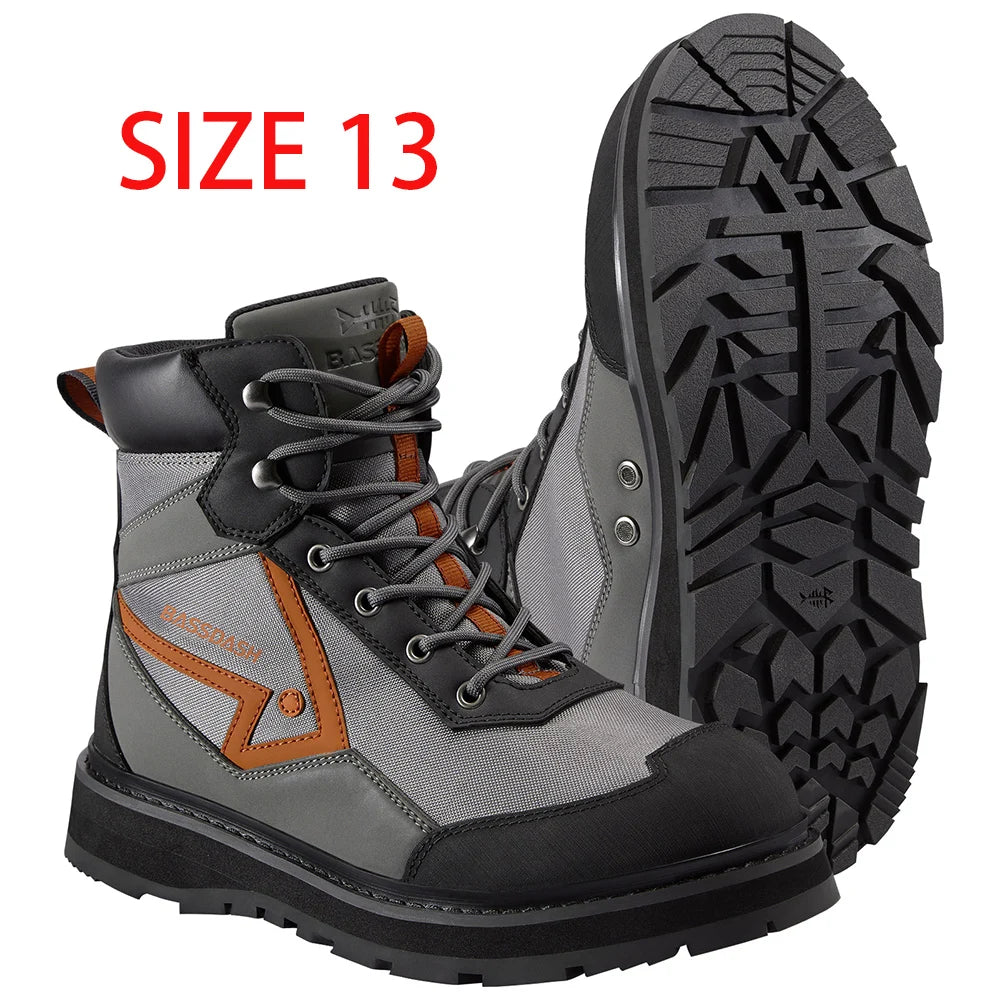 Botas de vadeo BASSDASH Flex para hombre, ligeras, con suela de goma antideslizante, para pesca con mosca