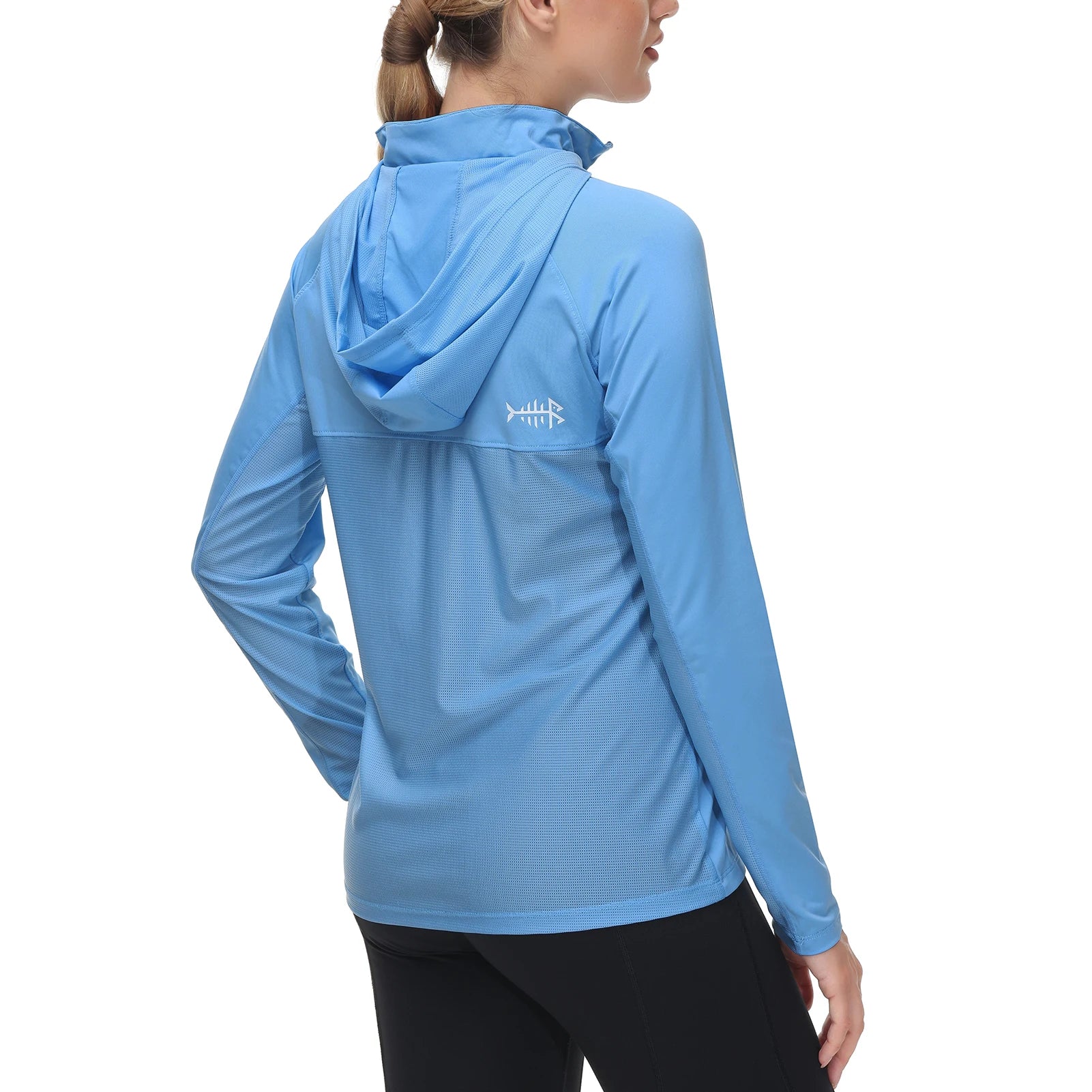 Bassdash - Sudadera informal con capucha para mujer, UPF 50+, manga larga, para exteriores, pesca, senderismo