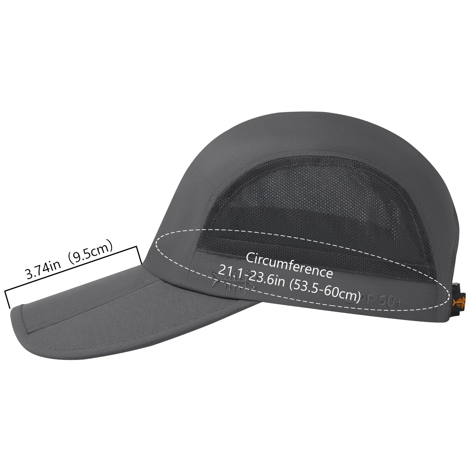 Gorra de béisbol plegable BASSDASH para pesca, resistente al agua UPF 50+, portátil, para exteriores, para mujeres y hombres, para senderismo, ajustable