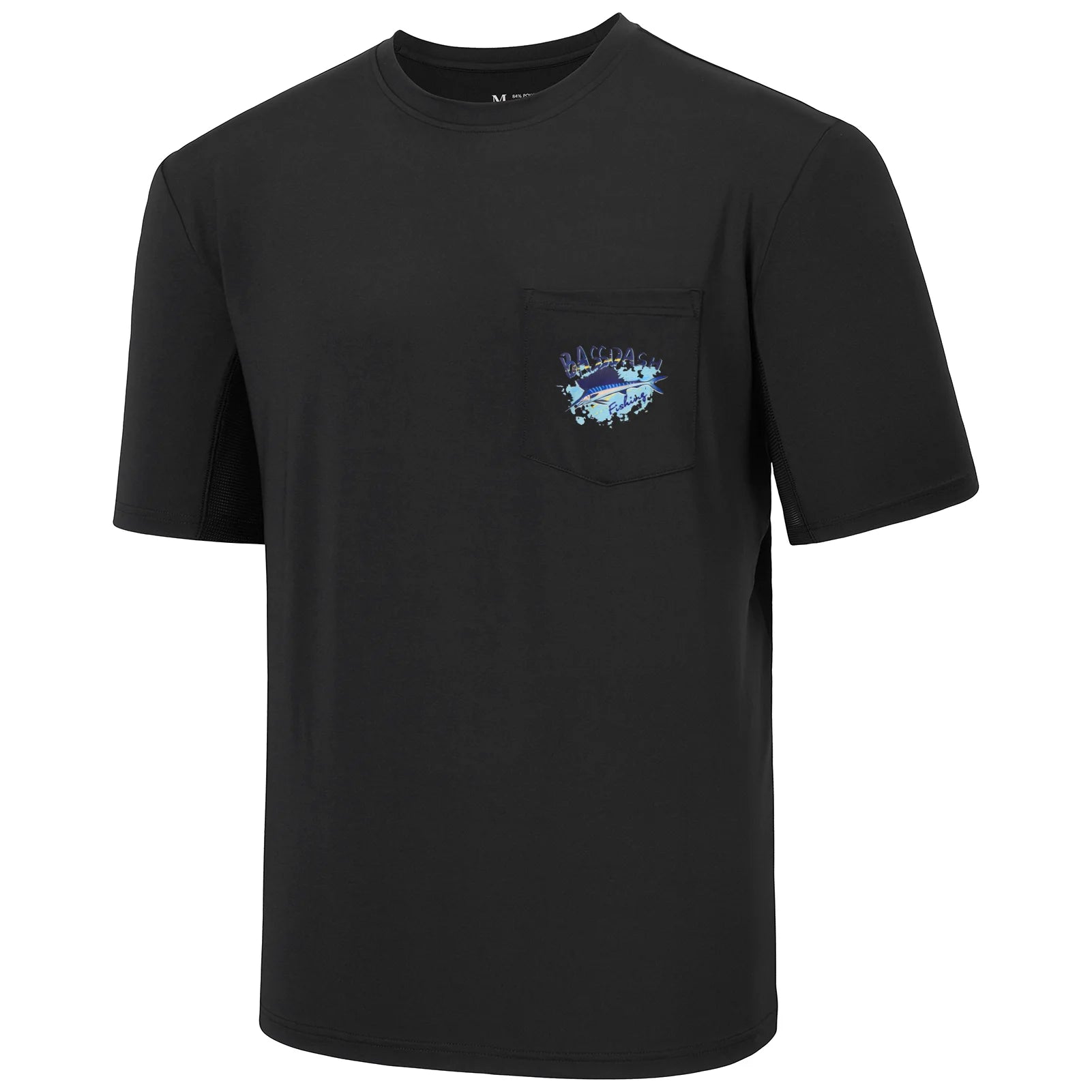 Camiseta de pesca Bassdash para hombre con protección solar UPF 50+, manga corta con bolsillo, secado rápido, protección solar UV, informal, para exteriores, FS46M