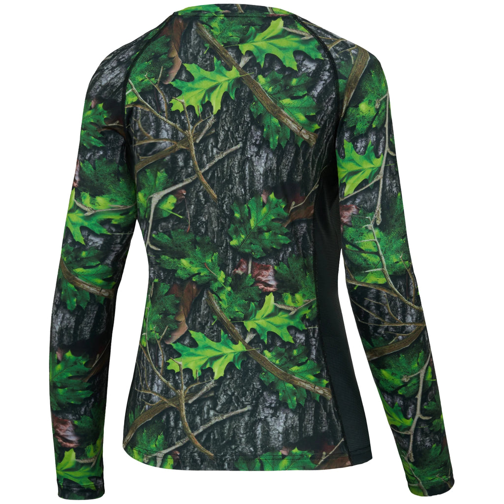 Camisa de caza de camuflaje Bassdash para mujer, manga larga, protección solar UPF 50+, rendimiento, pesca, senderismo