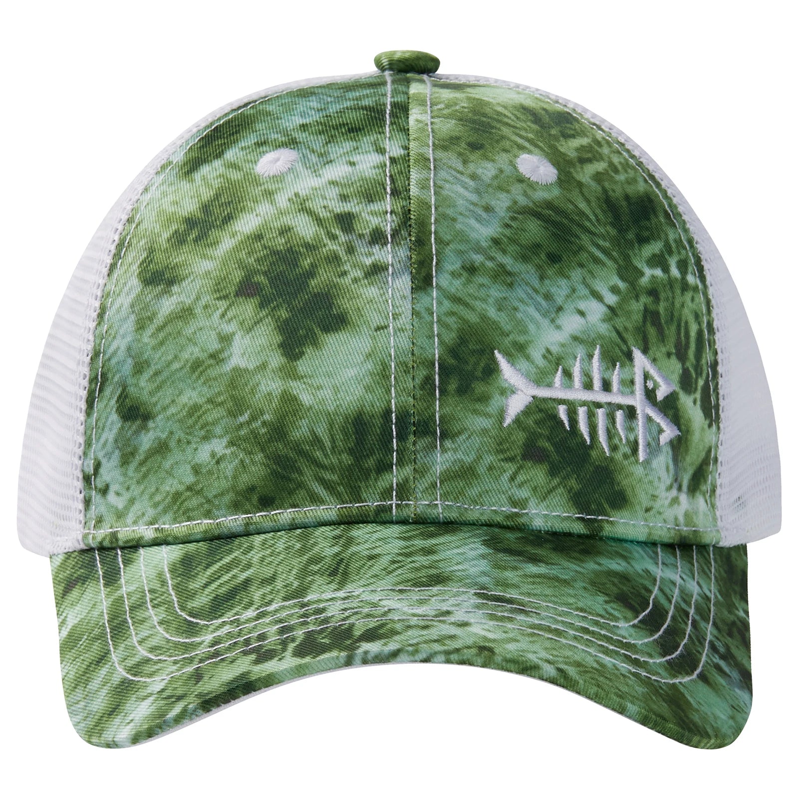Gorra de golf Bassdash Altimate Fishing con parte trasera de malla para hombre y mujer, ajustable, con visera de béisbol y estampado de camuflaje de flamencos