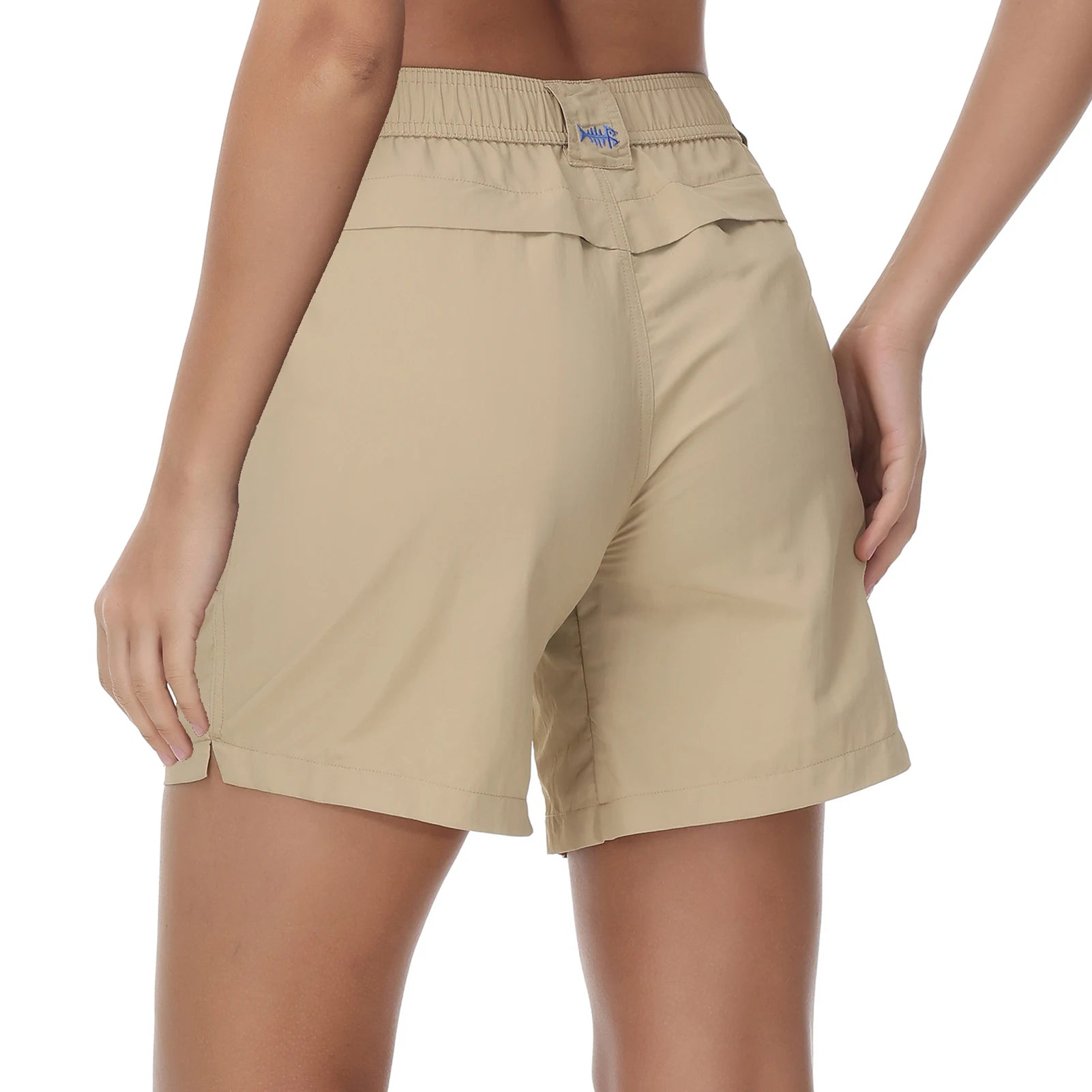 Pantalones cortos de pesca Bassdash de 7 pulgadas para mujer, resistentes al agua UPF 50+, de secado rápido, ligeros, para senderismo, con bolsillos