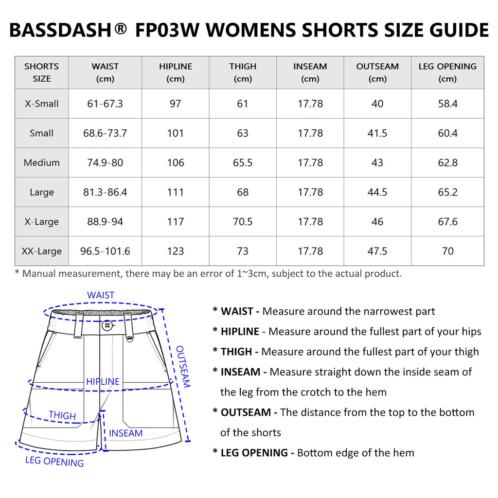 Pantalones cortos de pesca Bassdash de 7 pulgadas para mujer, resistentes al agua UPF 50+, de secado rápido, ligeros, para senderismo, con bolsillos
