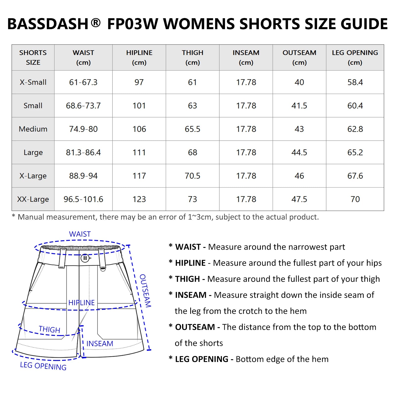 Pantalones cortos de pesca Bassdash de 7 pulgadas para mujer, resistentes al agua UPF 50+, de secado rápido, ligeros, para senderismo, con bolsillos