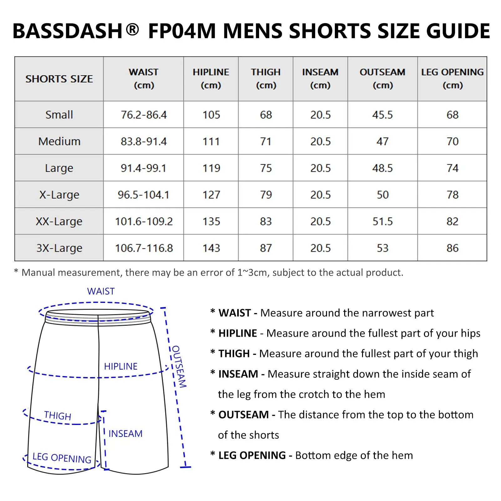 Bassdash Men's 8” Fishing Water Shorts Quick Dry UPF 50+ Lightweight Cargo Hiking Kayaking Casual Bottom