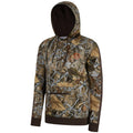 BASSDASH Sudadera con capucha de polar para caza para hombre, de peso medio, resistente al agua, de alto rendimiento, con camuflaje, para pesca al aire libre