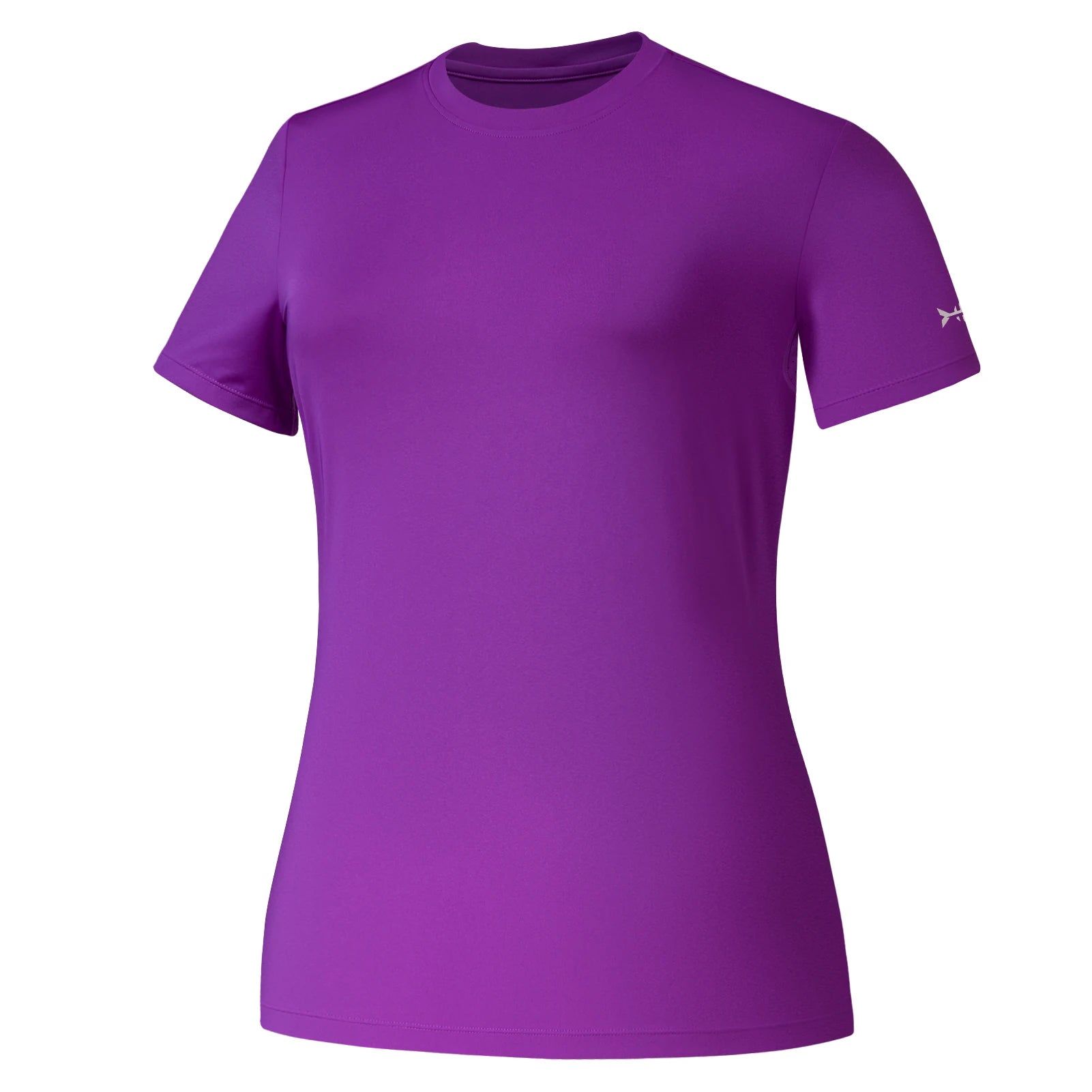 BASSDASH Camiseta de manga corta con cuello redondo y FPS 50+ para mujer, protección solar, refrescante, para pesca, senderismo, informal