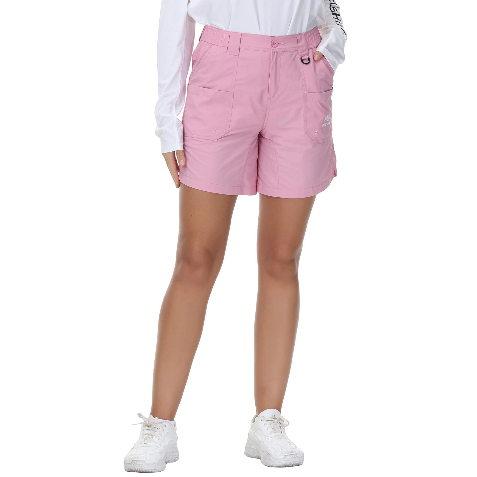 Pantalones cortos de pesca Bassdash de 7 pulgadas para mujer, resistentes al agua UPF 50+, de secado rápido, ligeros, para senderismo, con bolsillos