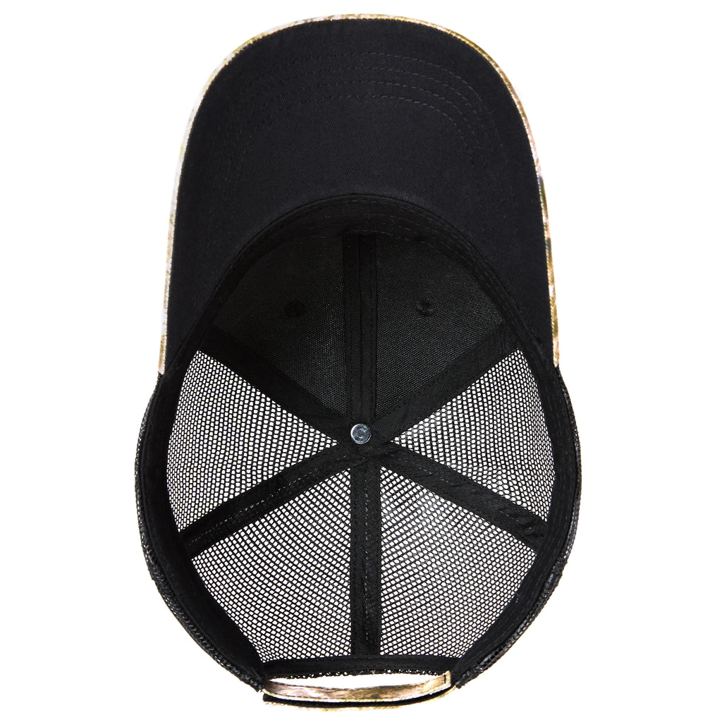 Gorra de golf Bassdash Altimate Fishing con parte trasera de malla para hombre y mujer, ajustable, con visera de béisbol y estampado de camuflaje de flamencos