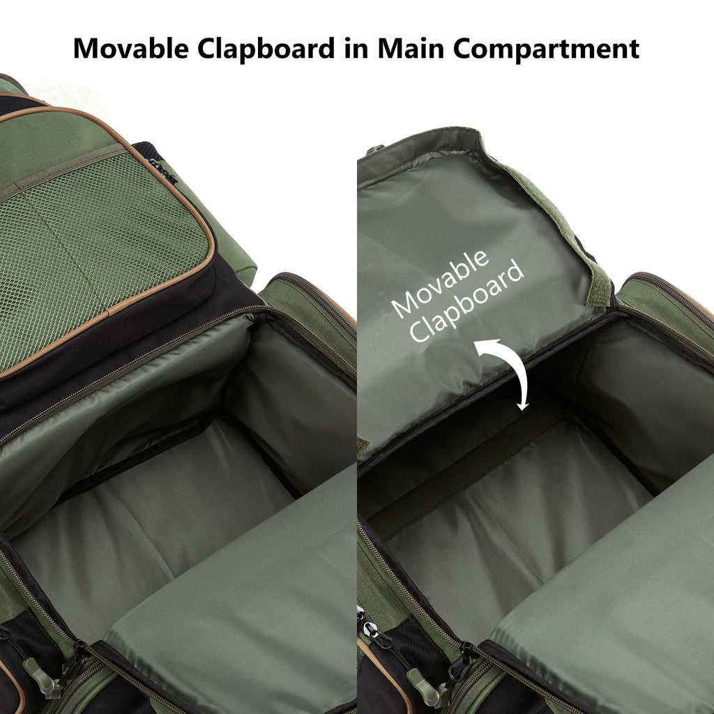 Mochila táctica verde militar Bassdash para pesca, bolsa de hombro con funda protectora para lluvia SD2