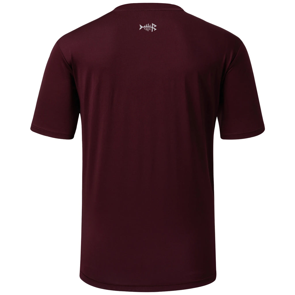 BASSDASH Camisetas de pesca de manga corta UPF 50+ para hombres Camisetas de alto rendimiento con protección solar UV para senderismo